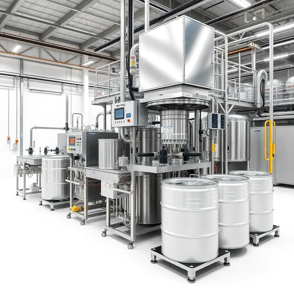 ATEX drum filling equipment in a chemical filling scenario