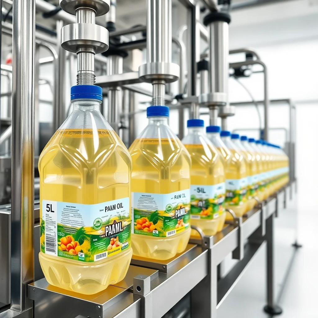 灌装机应用案例 1：应用场景项目 - 侧视图