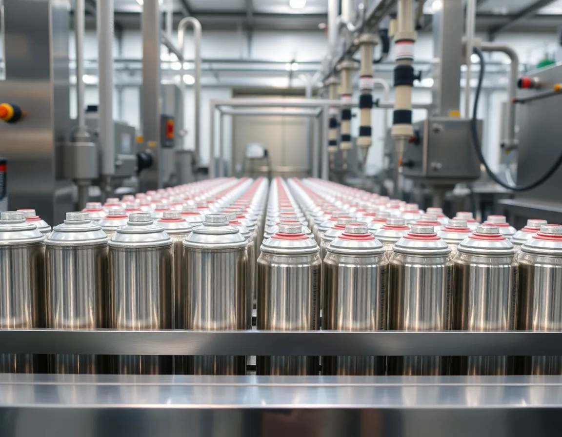 Aerosol Can Filling Machine Scene