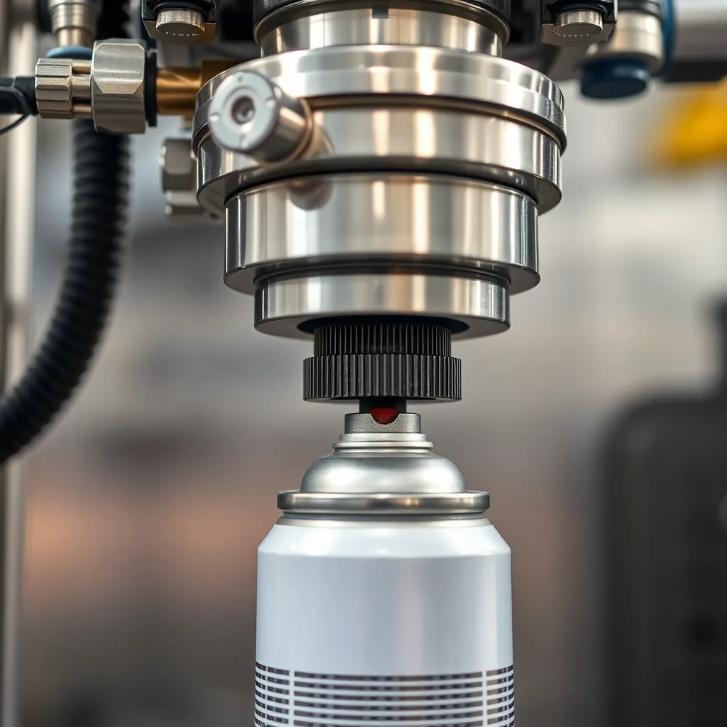Aerosol Paint Filling Machine Detail