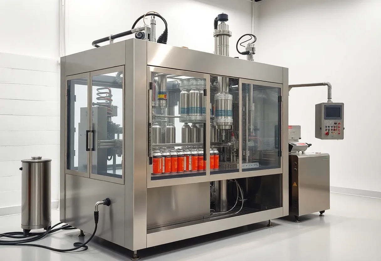 Aerosolfarben-Abfüllmaschine generated realistic equipment image