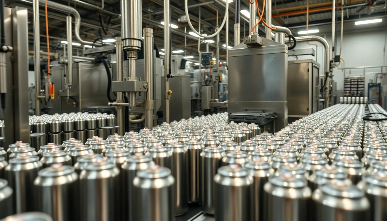 Automatic Aerosol Filling Machine Scene