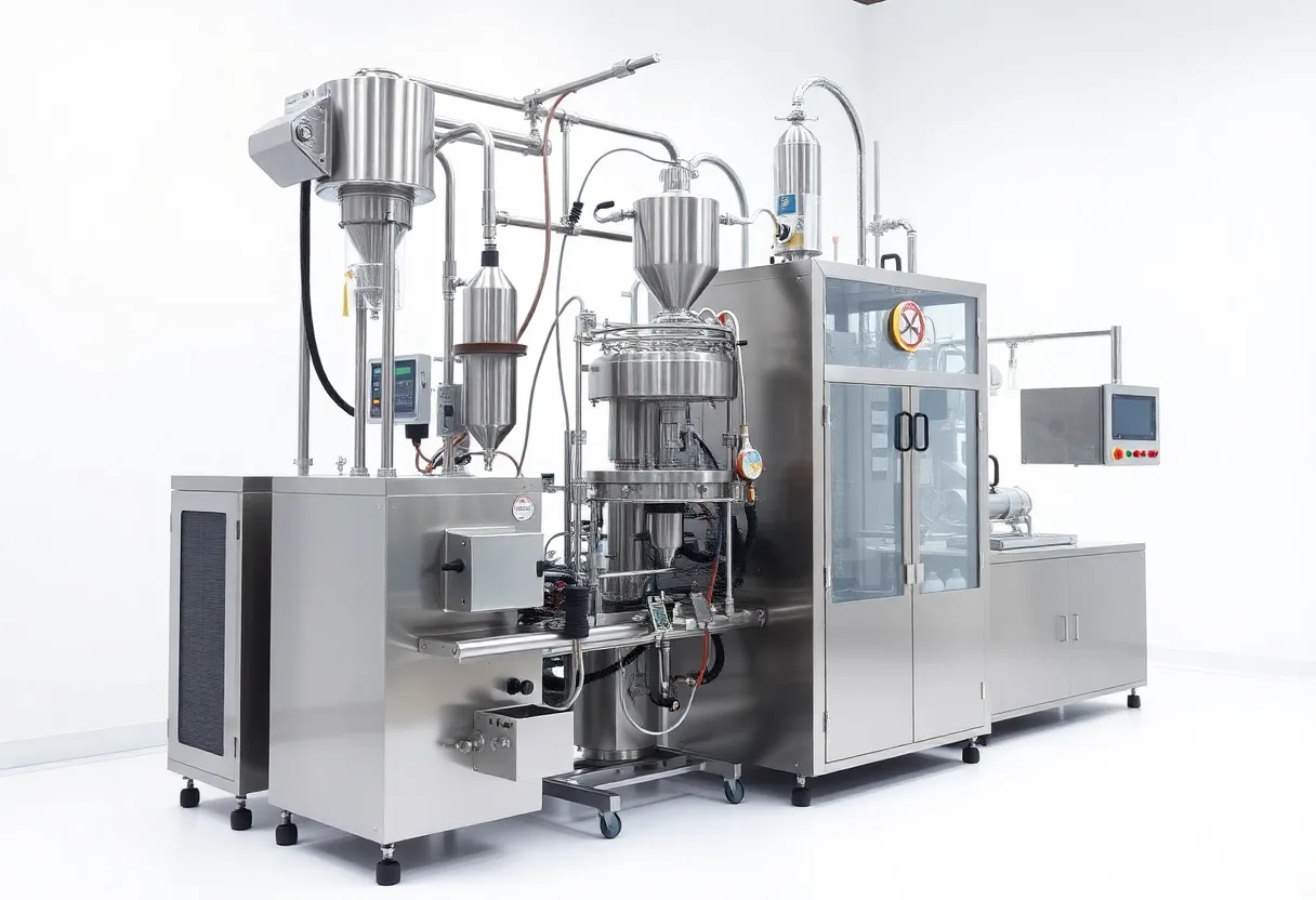 Bag-on-Valve-Abfüllmaschine generated realistic equipment image