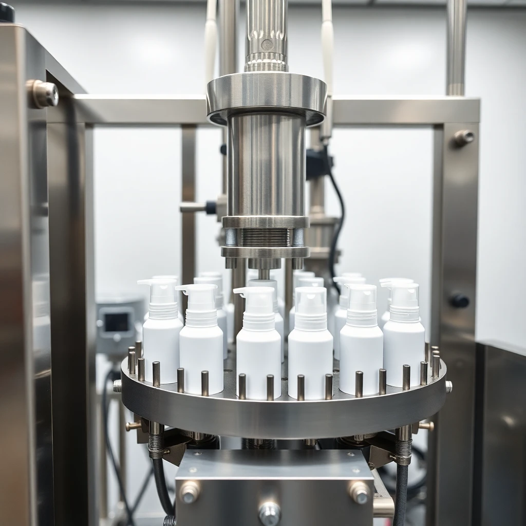 Aerosolabfüllmaschine solution reference for Deutschland application - detail view