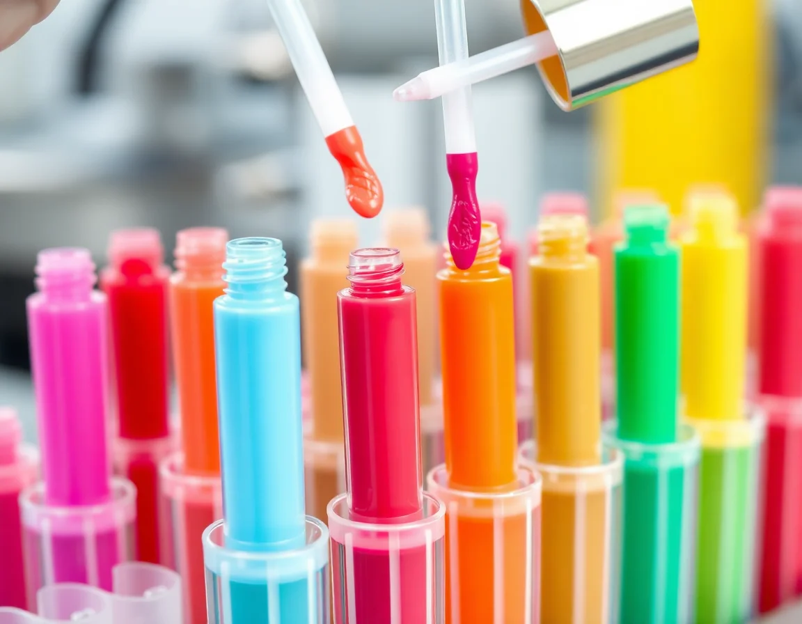 Lip Gloss Filling Machine Scene