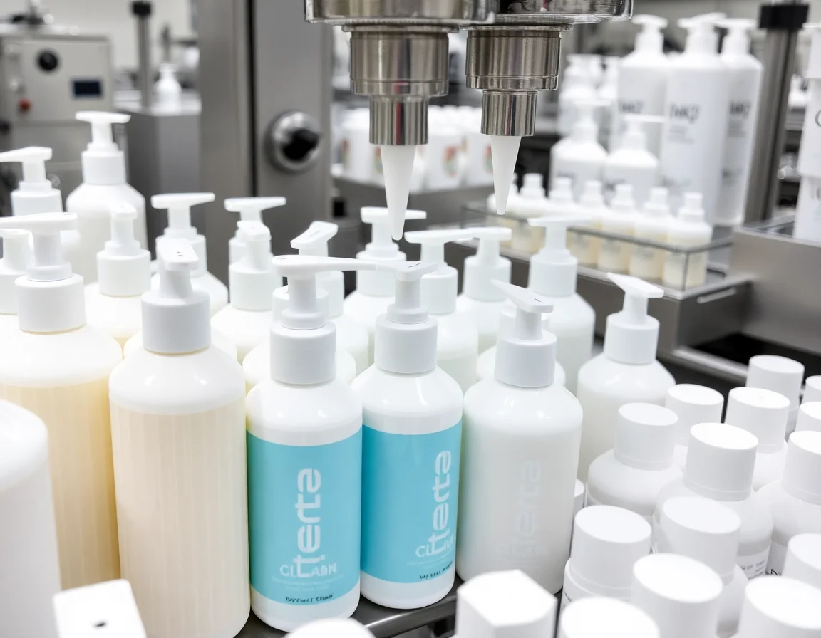 Lotion Filling Machine Scene