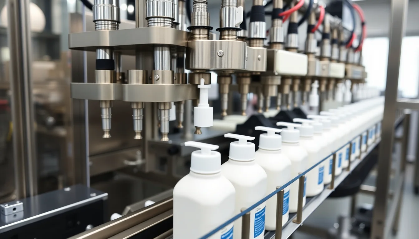 Lotion Filling Machine Side View