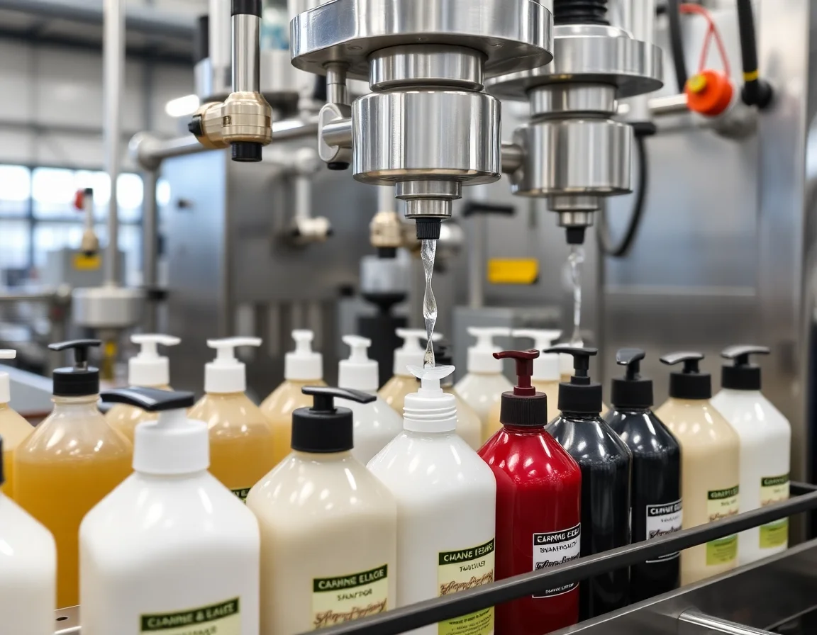 Shampoo Filling Machine Scene