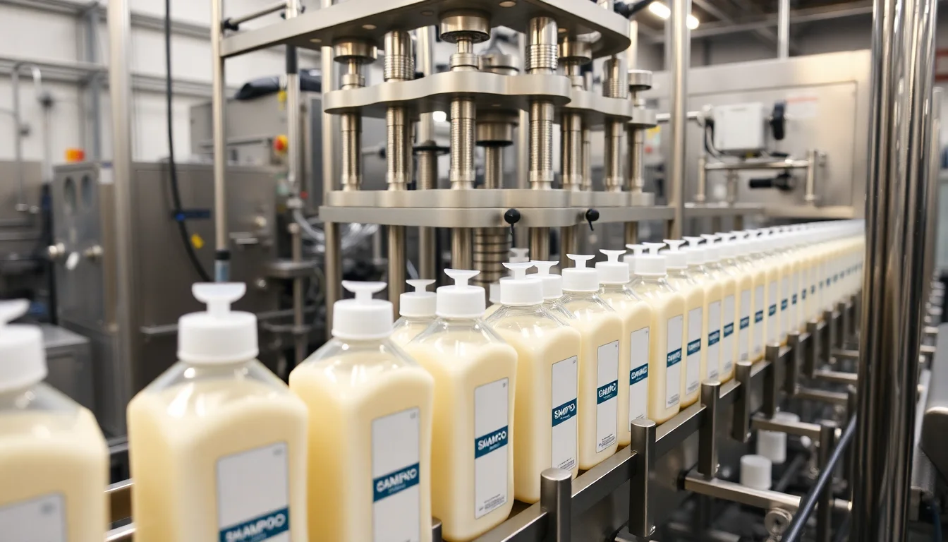 Shampoo Filling Machine Side View