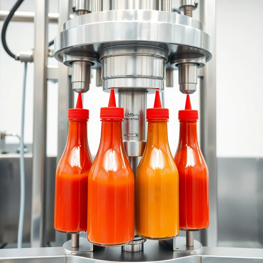 Sauce Filling Machine Scene