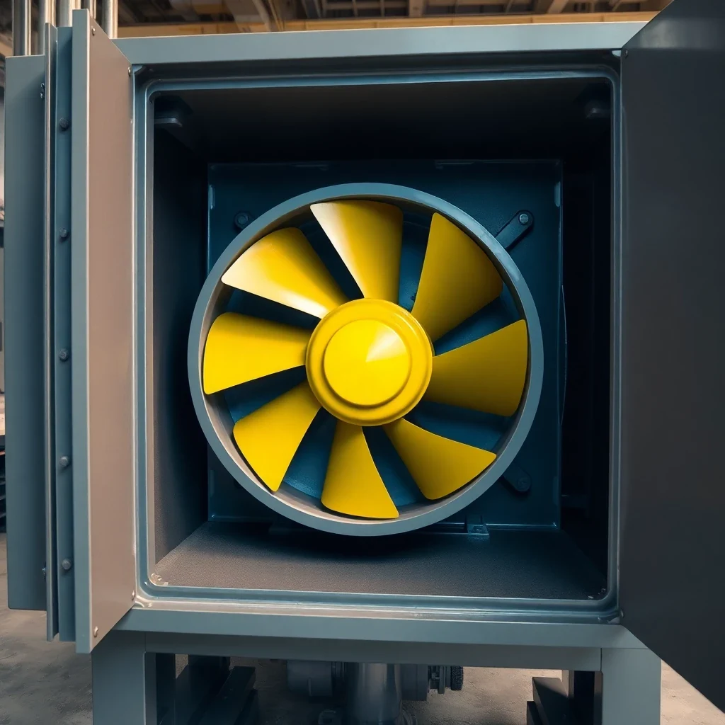Fan and blower acoustic enclosure interior with fan equipment