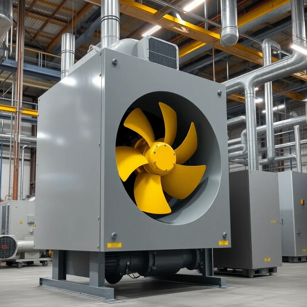Industrial fan acoustic enclosure application scene
