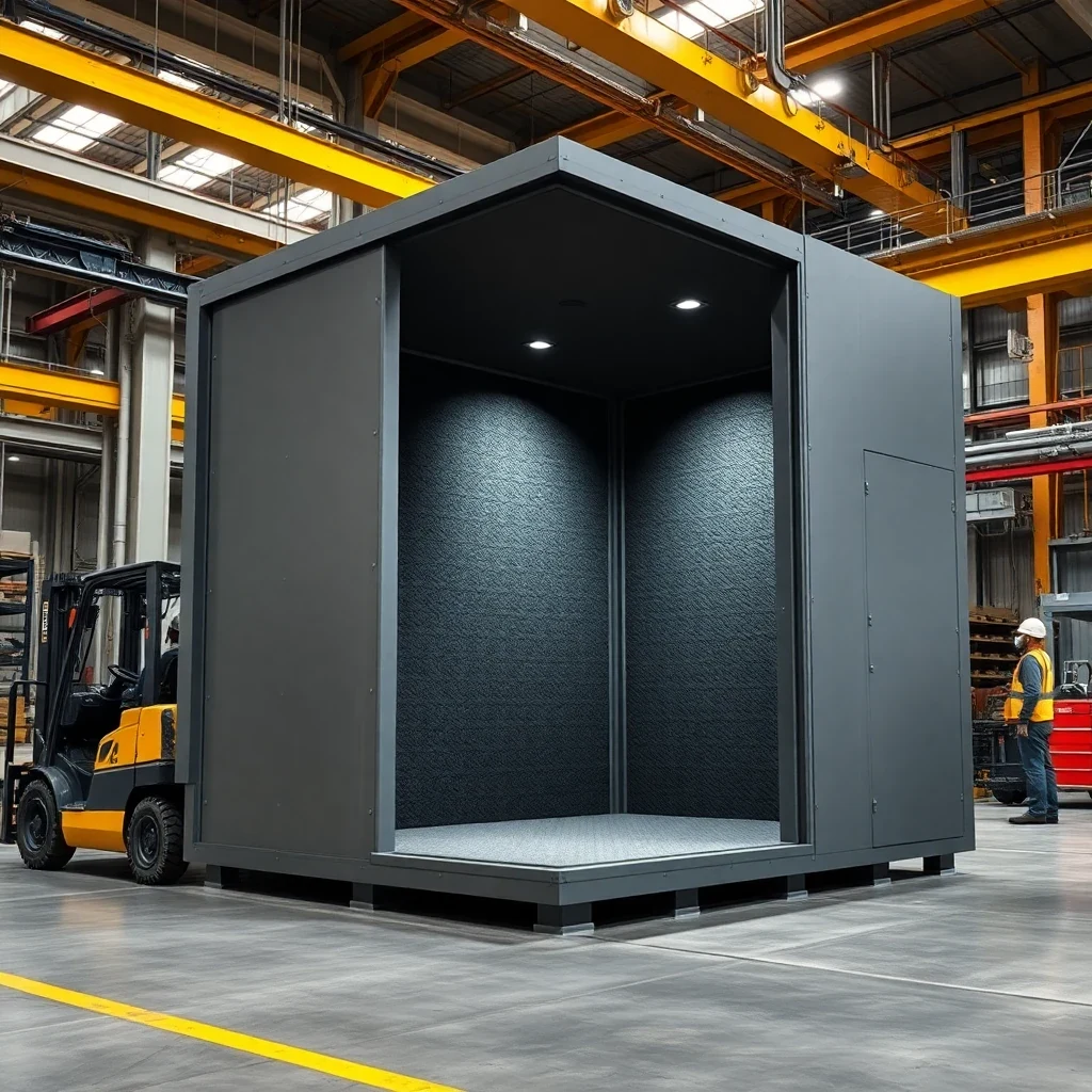 Industrial Acoustic Enclosure – in-use scene