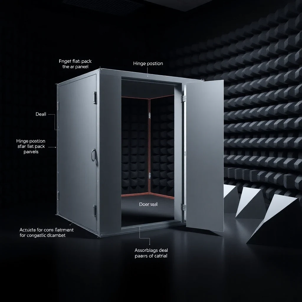 Compact Anechoic Chamber – technical cross-section