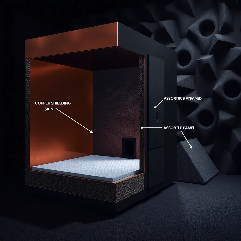 EMC Anechoic Chamber – technical cross-section