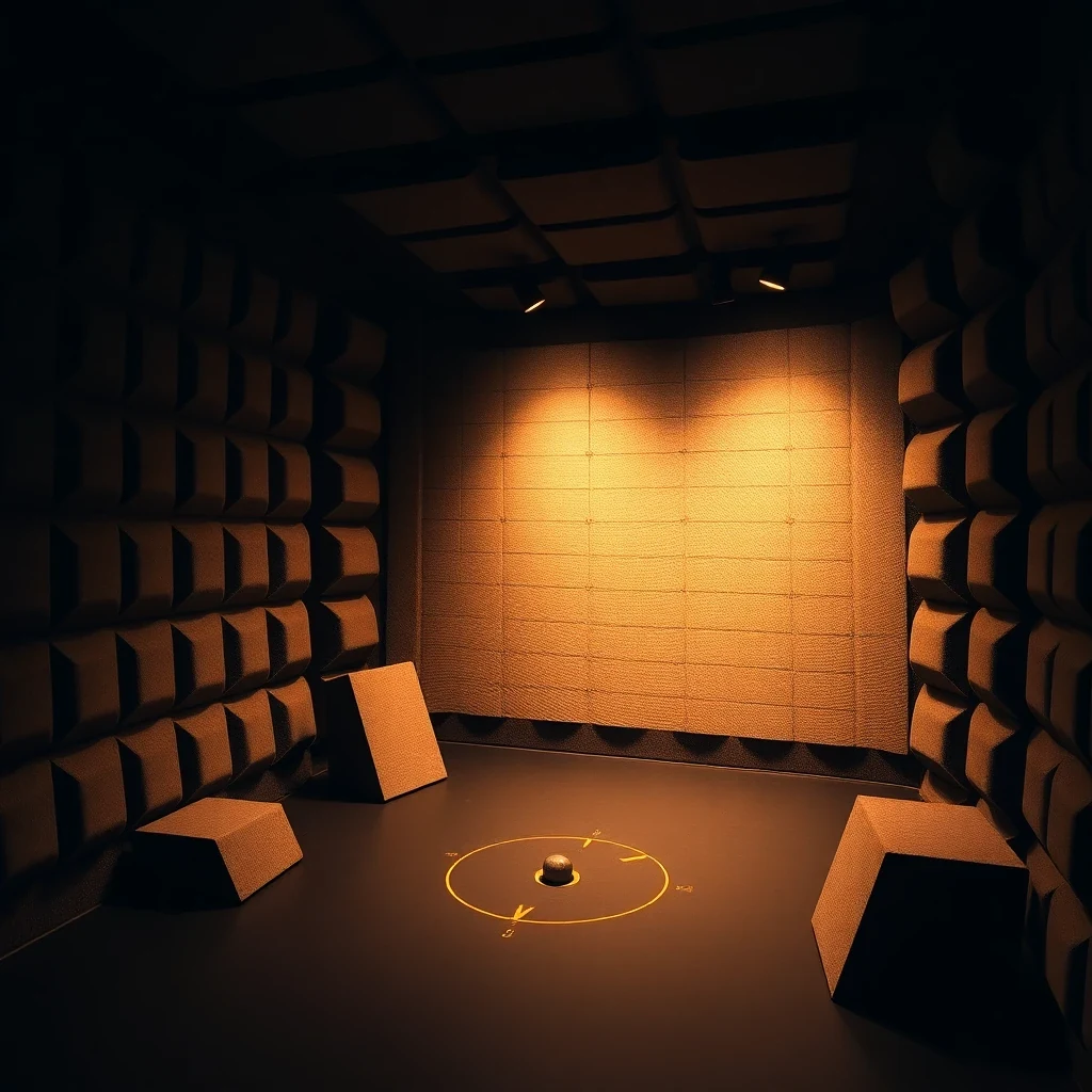 Hemi-Anechoic Chamber – technical cross-section