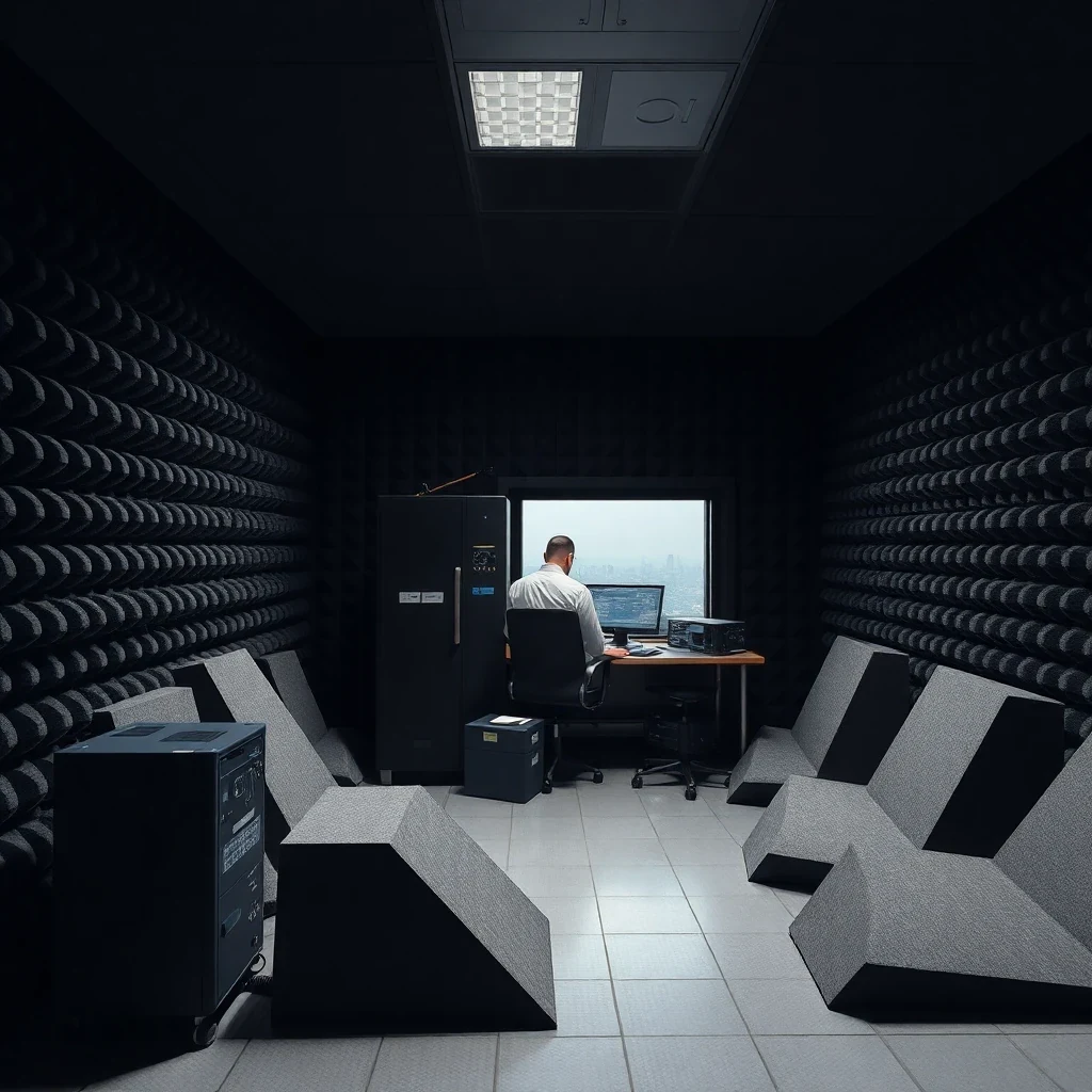 Hemi-Anechoic Chamber – in-use scene