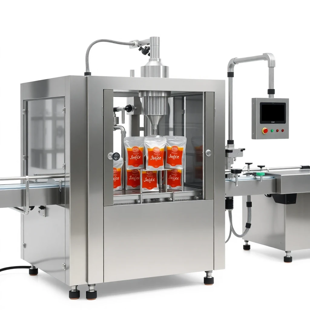Pouch Filling Machine — Side View