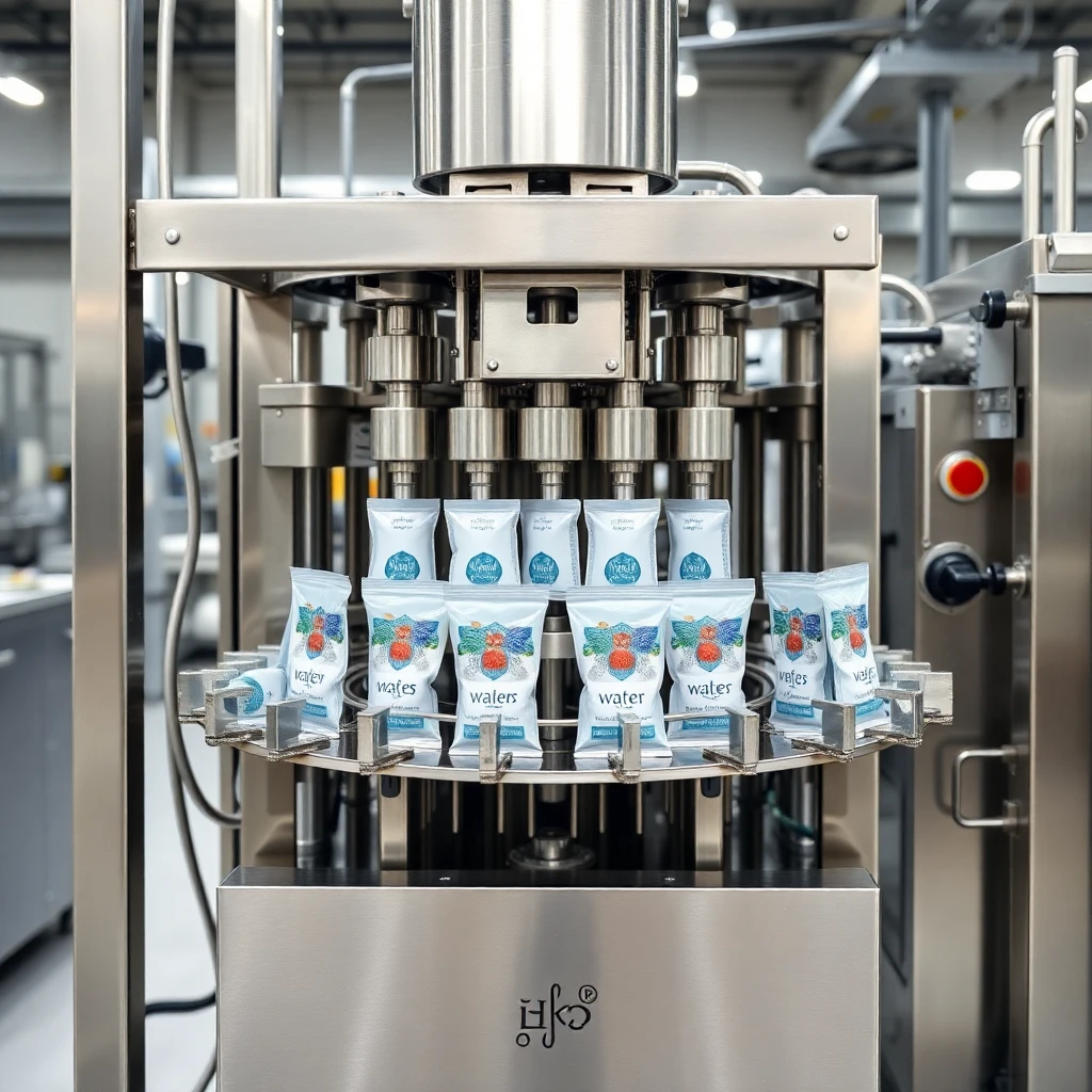Liquid Sachet Filling Machine — Production Scene