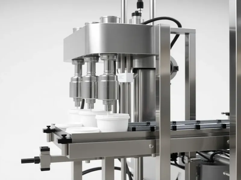 Lubricant Bucket Filling Machine generated realistic equipment image