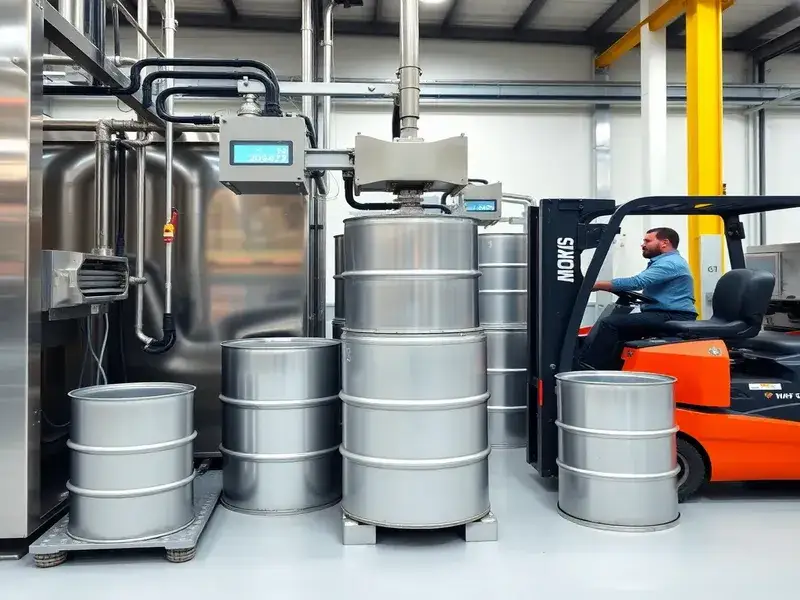Lubricant Drum Filling Machine Production Scene