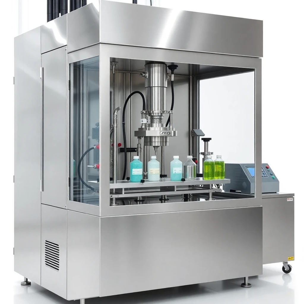 Tubenabfüllmaschinen generated realistic equipment image