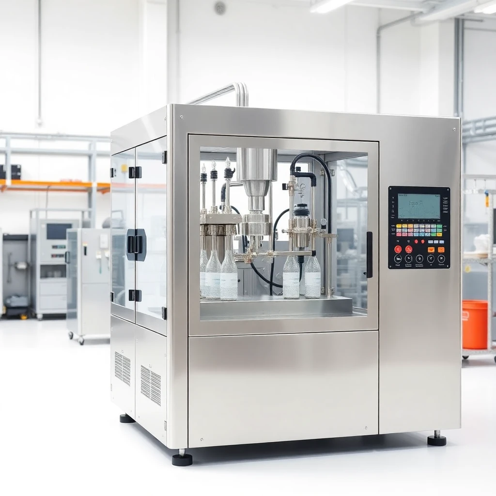 Chemical Filling Machine Side View