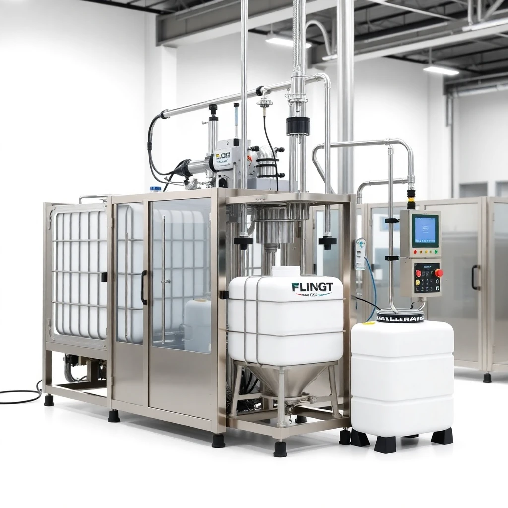 IBC Filling Machine Side View