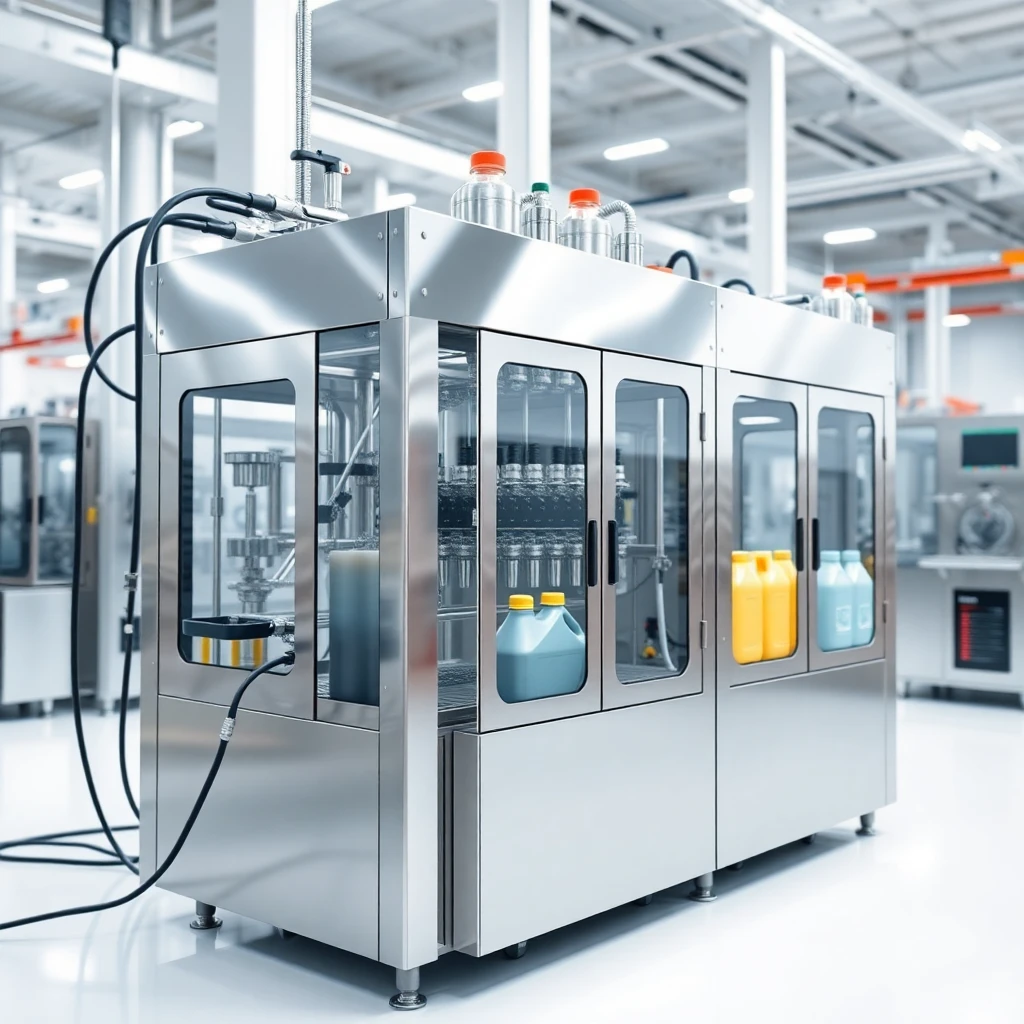 Lubricant Oil Filling Machine Scene