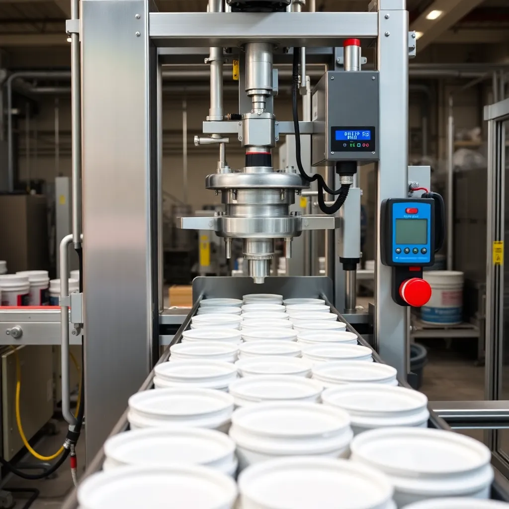Pail Filling Machine side