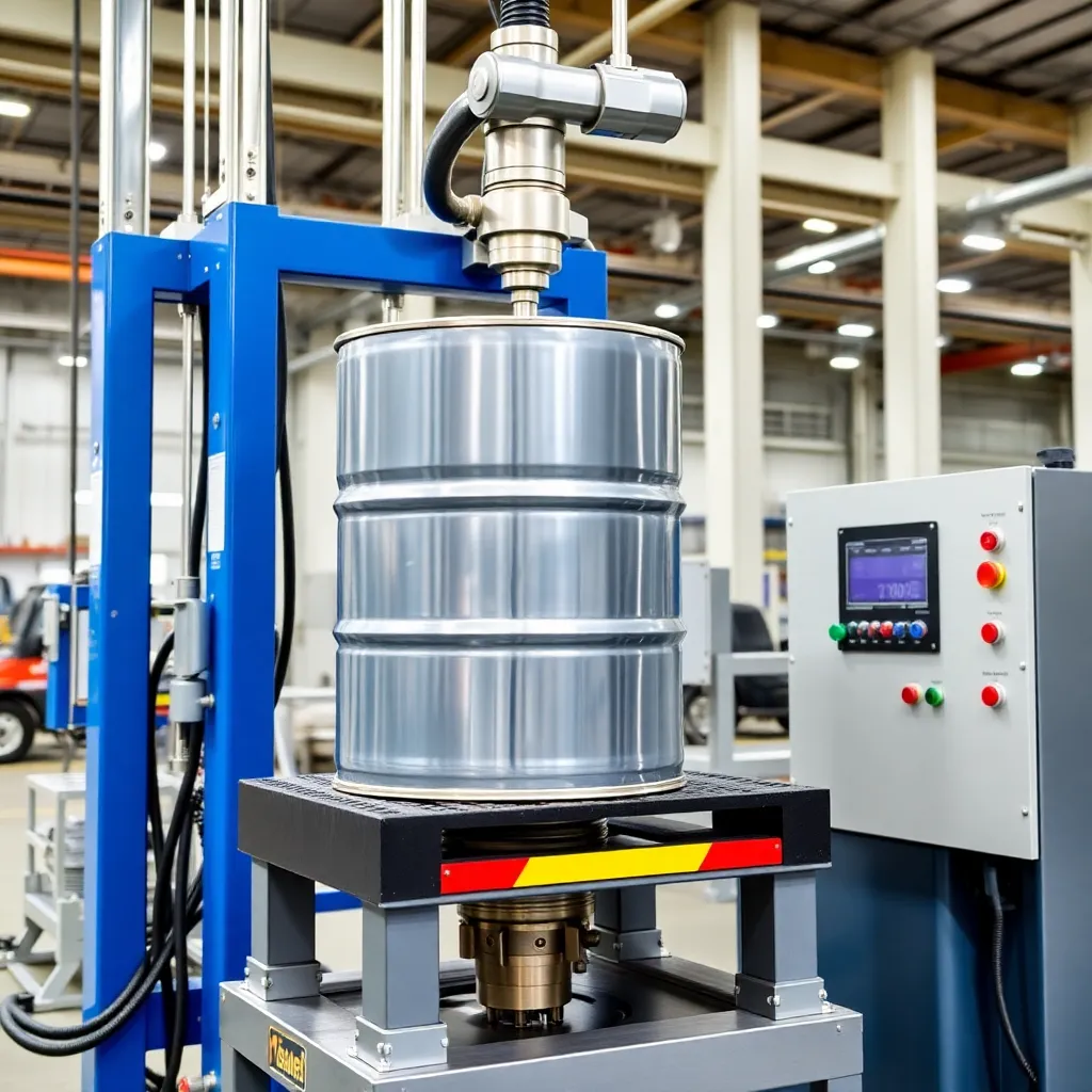 Semi Automatic Drum Filling Machine side