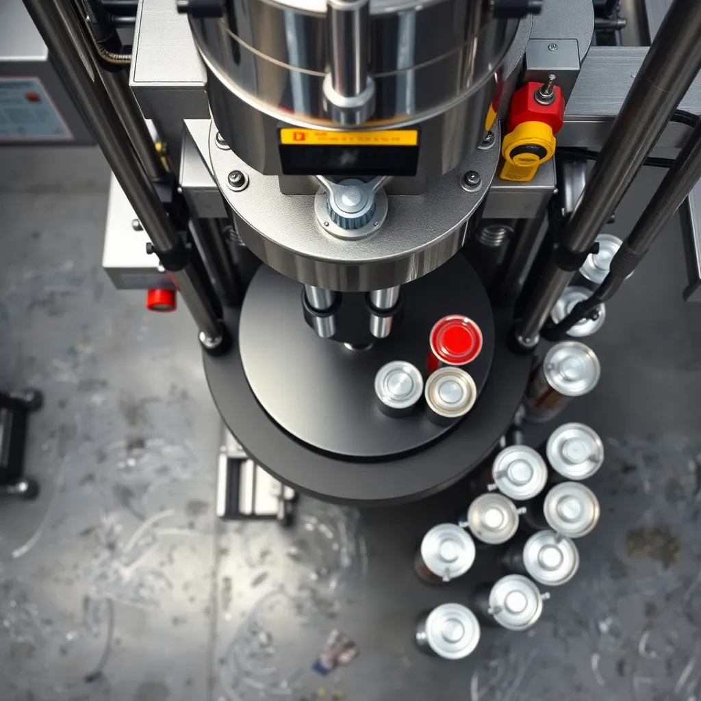 Semi Automatic Paint Filling Machine flow