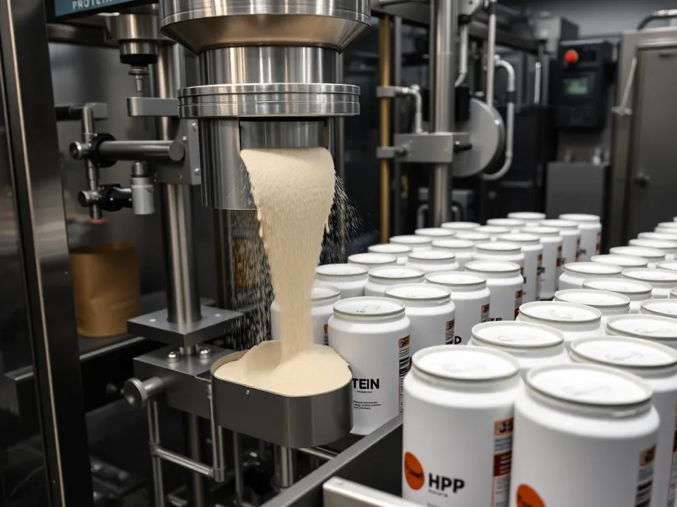 Auger Filling Machine in operation