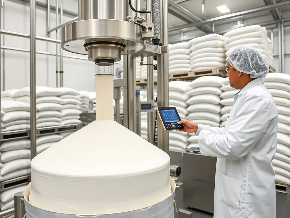 Big Bag Filling Machine โ soy protein production scene