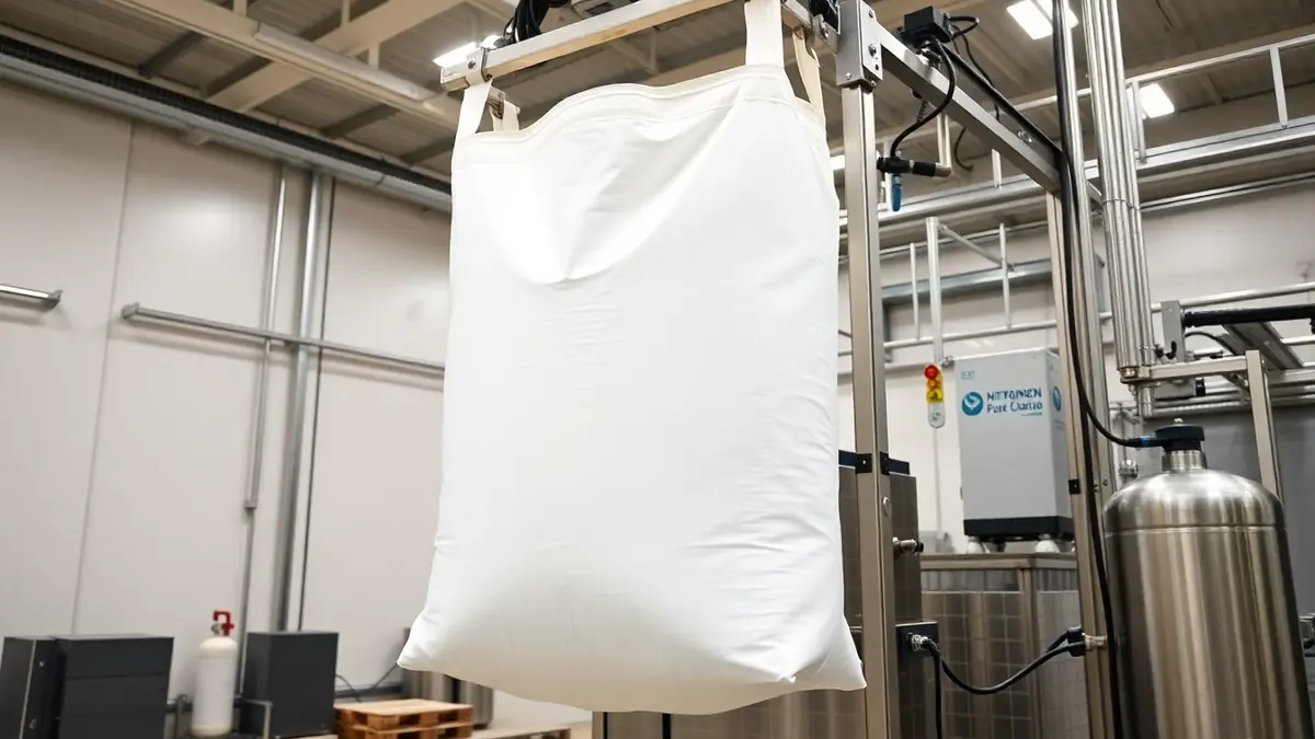Big Bag Filling Machine — food factory side view