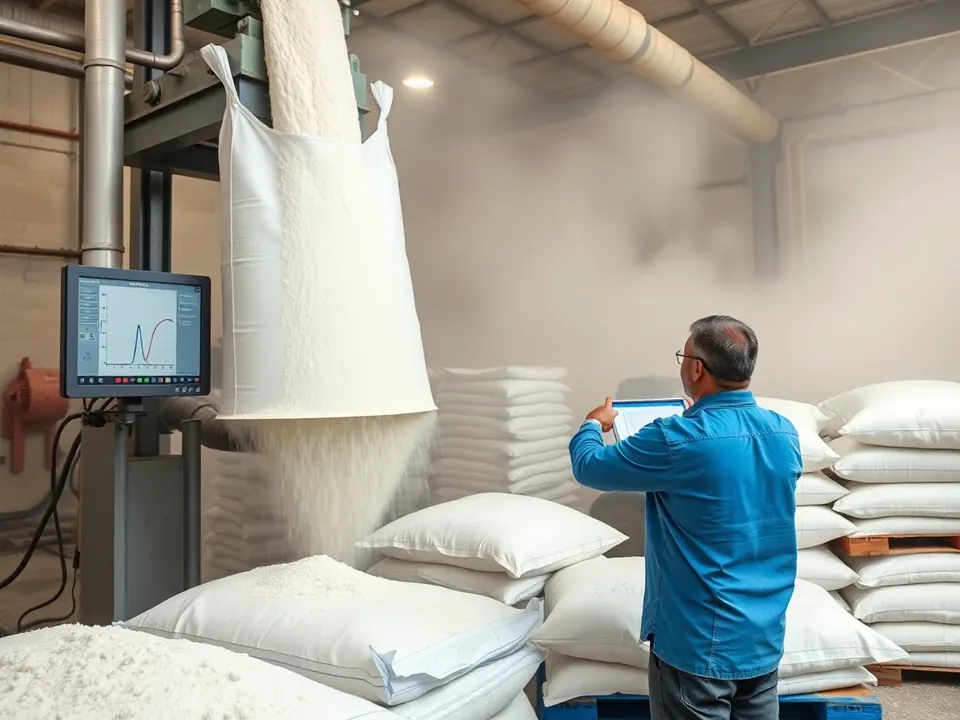 Jumbo Bag Filling Machine — GCC production scene