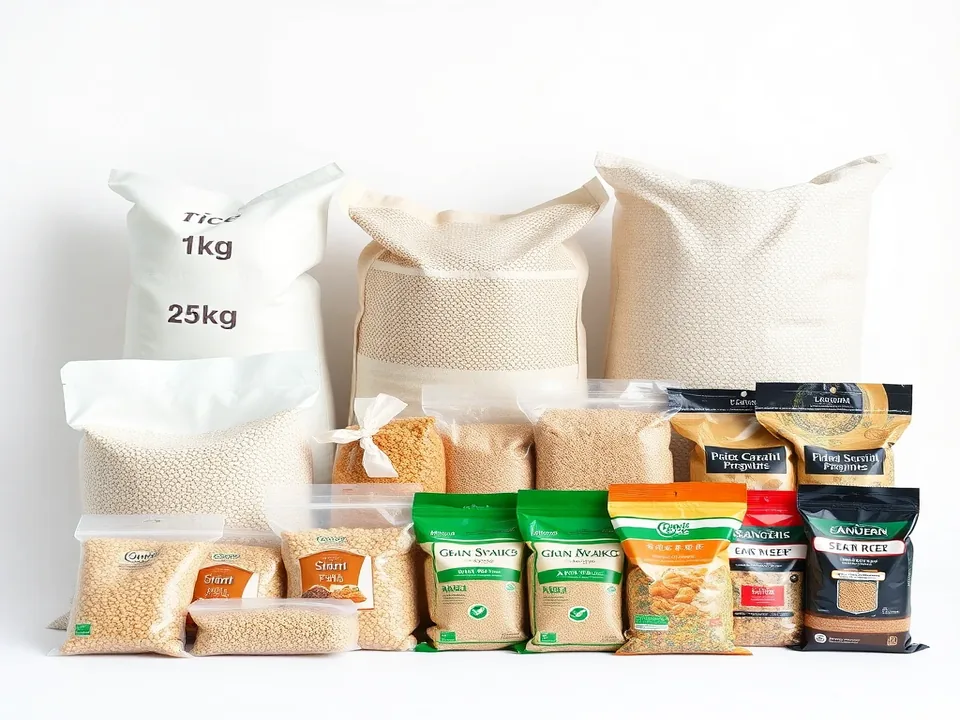 Grain Filling Machine output packages