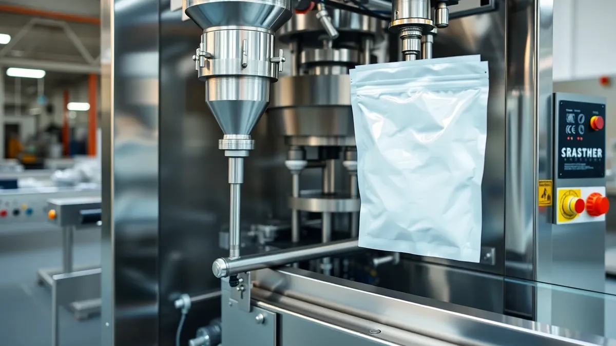 Powder Filling Sealing Machine full side view