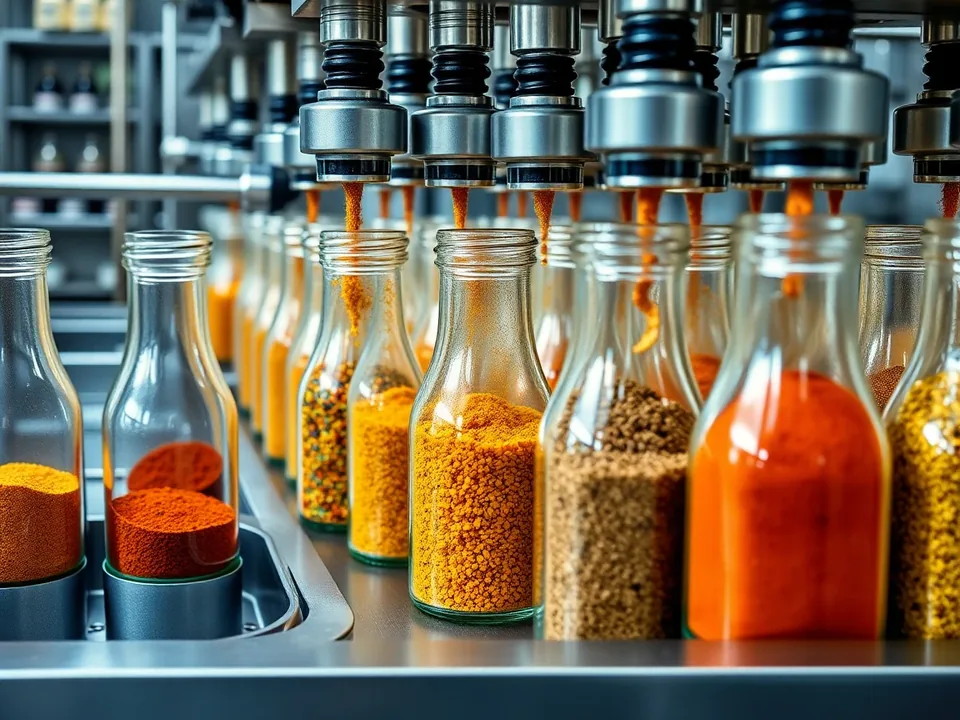 Spice Filling Machine in operation
