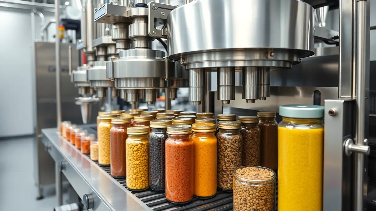 Spice Filling Machine full side view