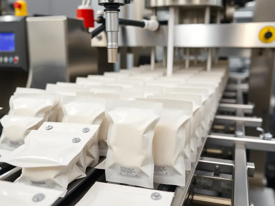 Stick Pack Filling Machine in operation
