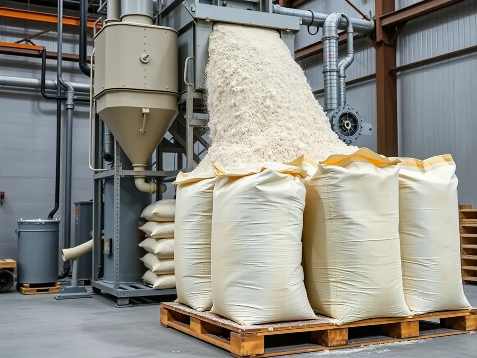 Valve Bag Filling Machine in operation