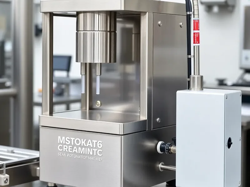Semi Automatic Tube Filling Machine Side View