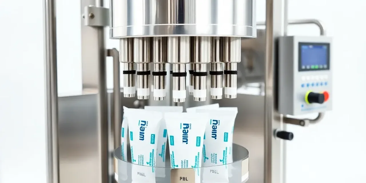 Toothpaste Tube Filling Machine generated realistic equipment image