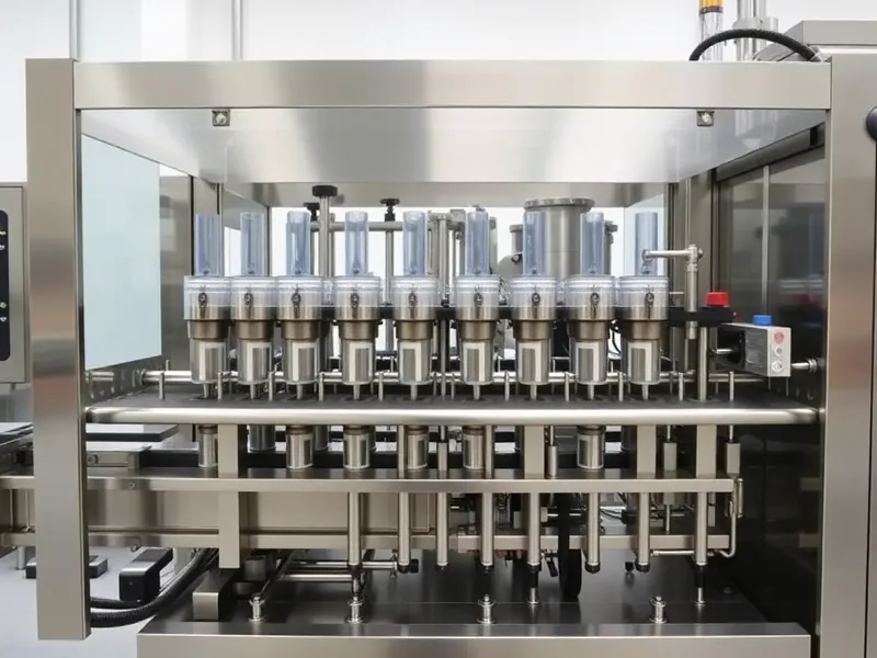 Tube Filling and Sealing Machine Side View