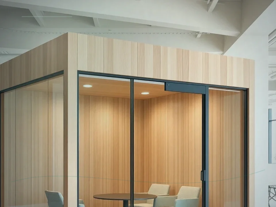 Office Meeting Pods application case for Acoustic Meeting Pod - site image