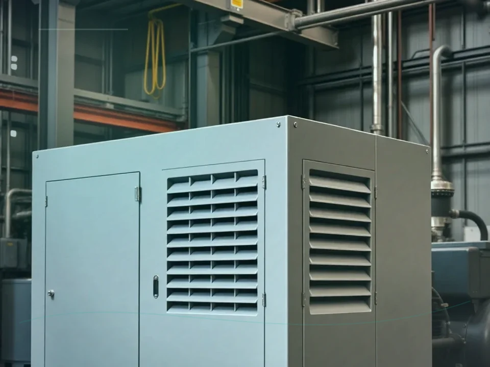 Air Compressor Noise Reduction Box application case for Air Compressor Soundproof Enclosure - site image
