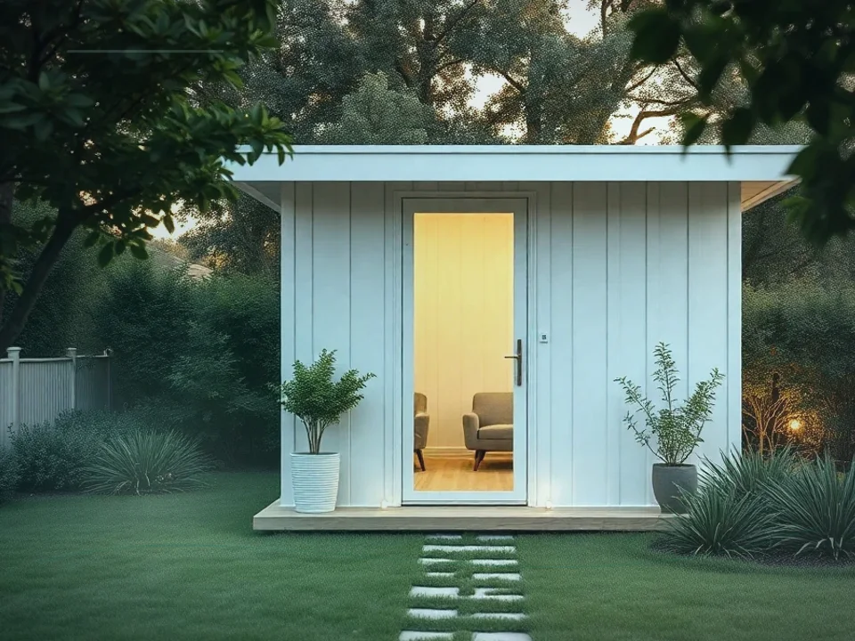 Backyard Office Pod application case for Backyard Office Pod - site image