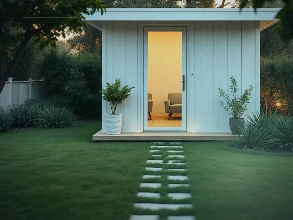 Garden Office Pod application case for Backyard Office Pod - site image