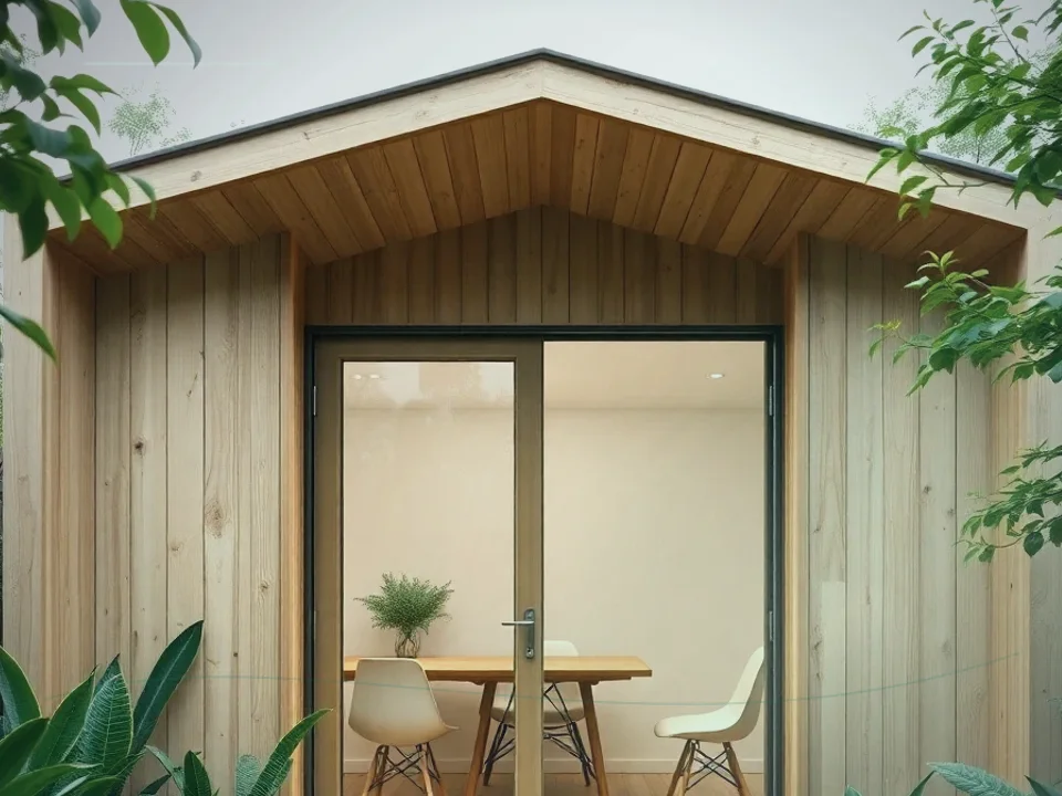 Prefabricated Backyard Office application case for Backyard Office Pod - site image